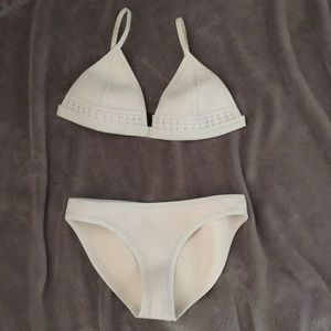 White Triangl Bikini